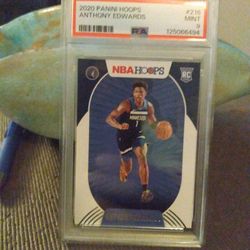 2020 Panini Hoops Anthony Edwards Rookie PSA 9