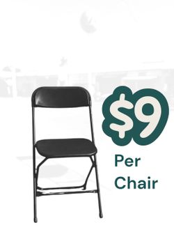 Brand New MKY Black Plastic Chair Commercial Grade Light Weight Heavy Duty 1 YR Warranty