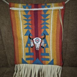 Handmade  Native Shoulder Bag Fringe 