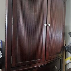 Armoire Solid wood Burgundy