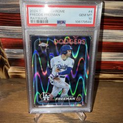Freddie Freeman 2024 Topps Chrome(Raywave) PSA 10