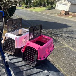 Small Dog Cat Rabbit Bunny Kennel Crate Carrier Like New 20” L by 10” W by 10” H $20 Each