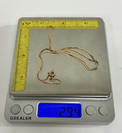 14 k yellow gold 19”