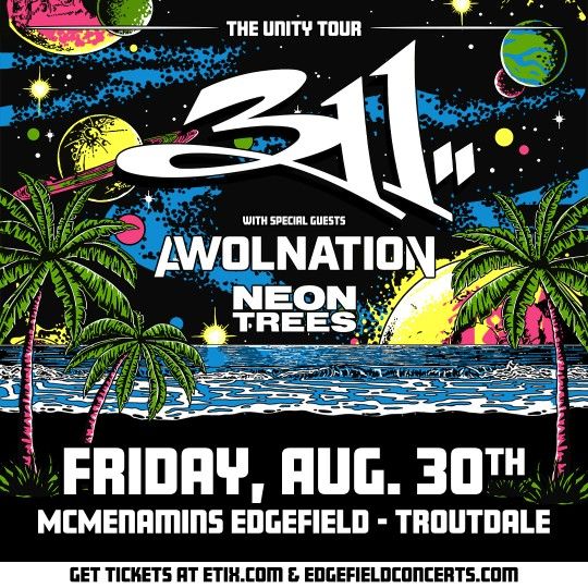 2 Tickets. 311, AWOLNATION...