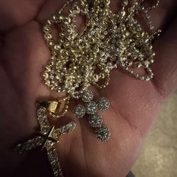 So I Have Gold Plated 925 100% Silver Diamond Cut Beads Necklaces 24inches