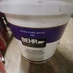 Behr Ultra White Paint 5 Gallon 