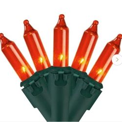 Orange lights 100 ct