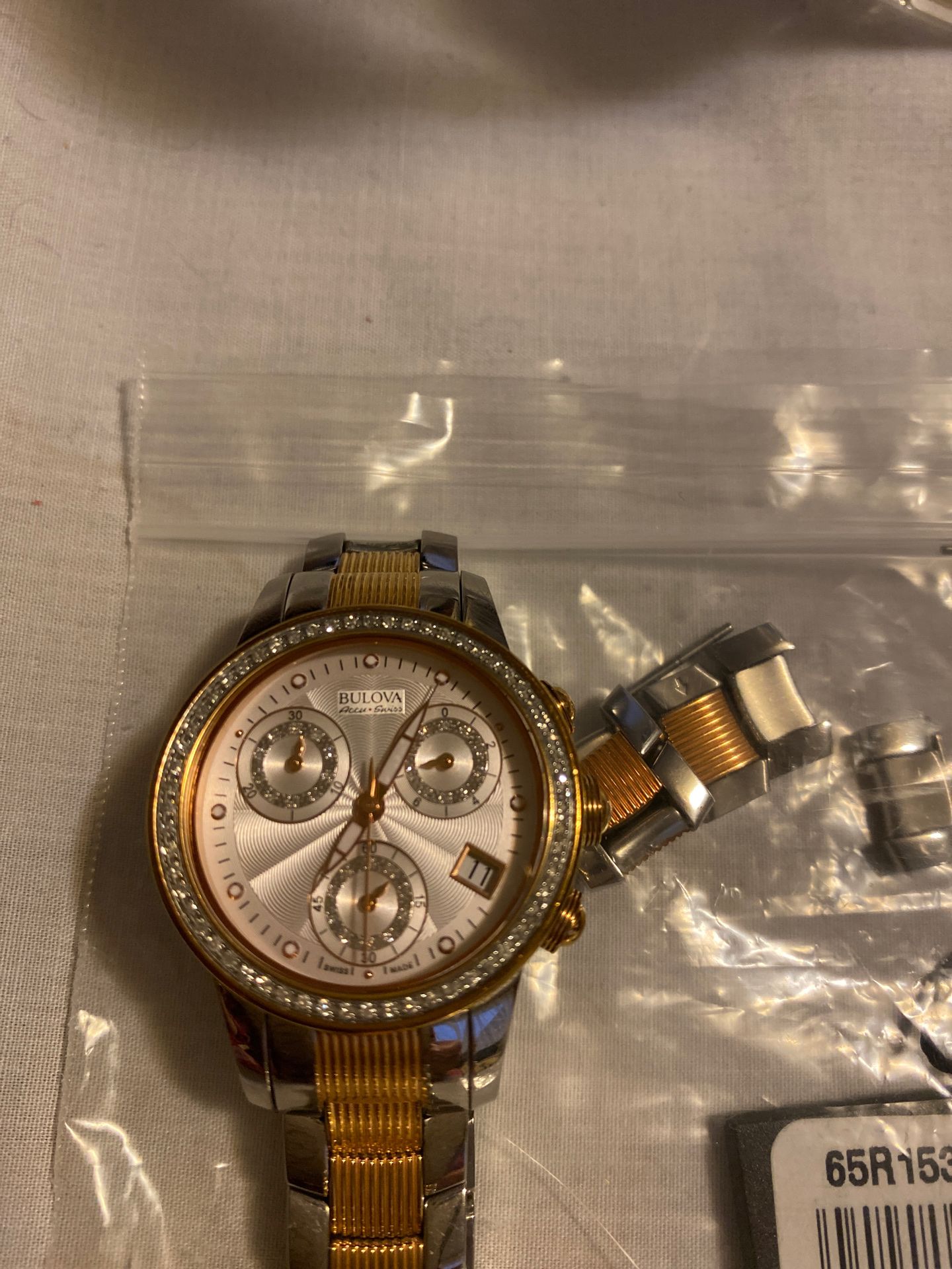 Bulova gold rose woman watch