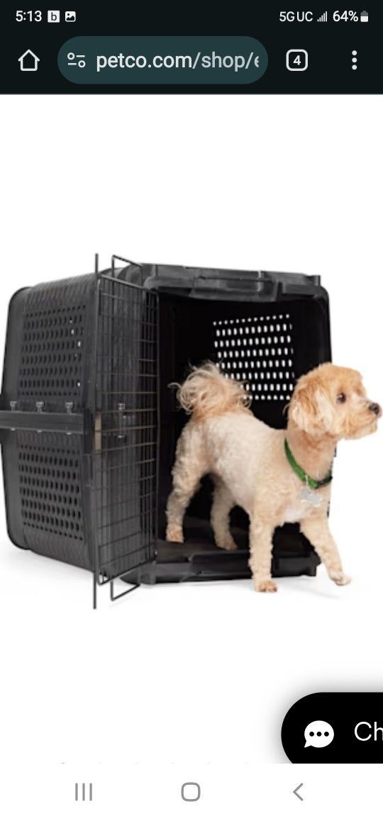 Air Plane Dog Crate L 28 W21 H21 In Excellent Condition $59 Nothing Lower