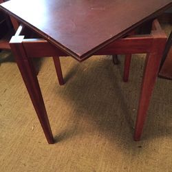 Vintage Swivel Top Game Table 21x21x28