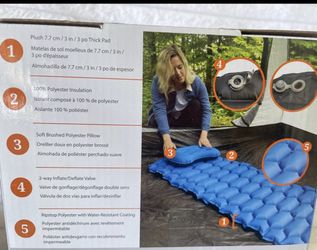 Insulated Sleeping Pad With Pillow And Case