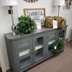 Mirimyn Antique Gray Accent Cabinet 