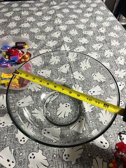Clear glass bowl