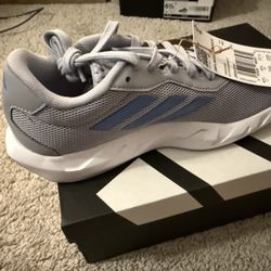Adidas AmpliMove Trainer W Women’s Training Shoes – Halo Silver/Blue – Size 6 – New With Box