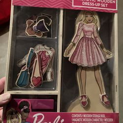 Barbie Wooden Magnet Dress Up New