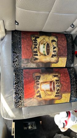 Coffee Theme Decorative Wall Art Set of 2
