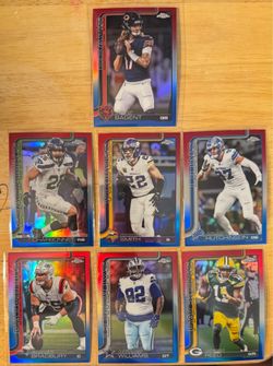 Topps Chrome 2025 Red White Blue Refractor lot of 7