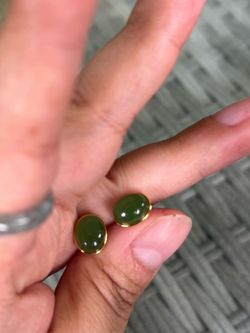Jade earring with S925