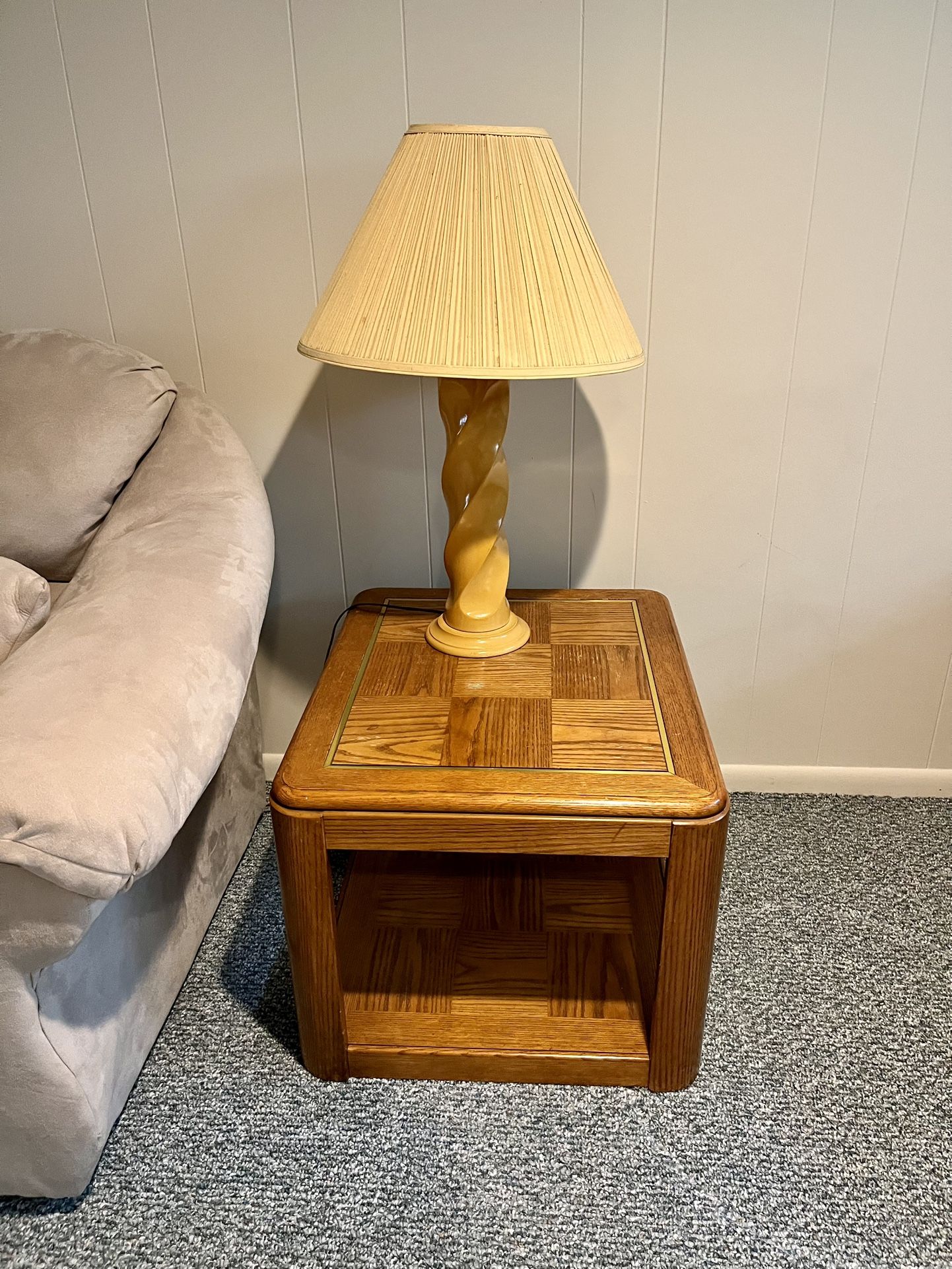 End table and Lamps