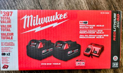 Milwaukee M18 RedLithium XC5.0 Starter Kit
