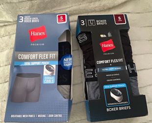 Hanes Premium Comfort Flex Fit Boxer Briefs Size S – 2 Packs