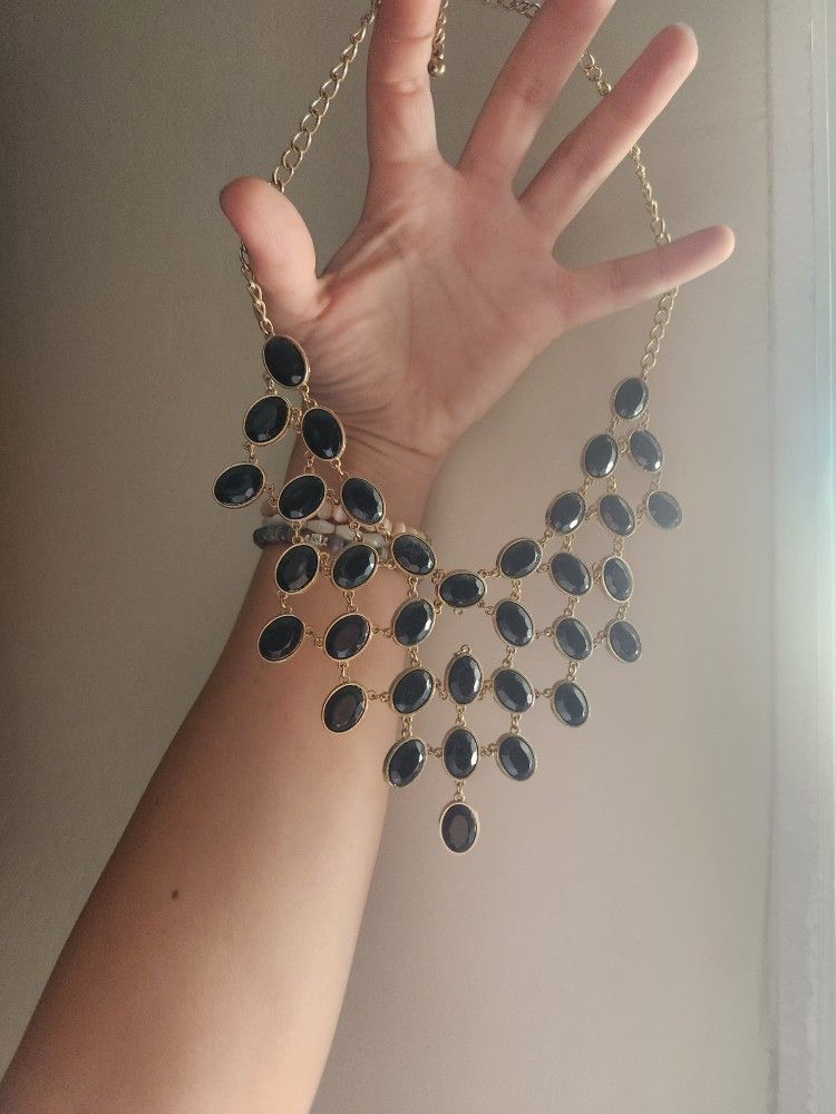Black Statement Necklace 5$