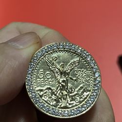 Brand New Solid 10k Gold Jesus Face Ring With CZ Stones