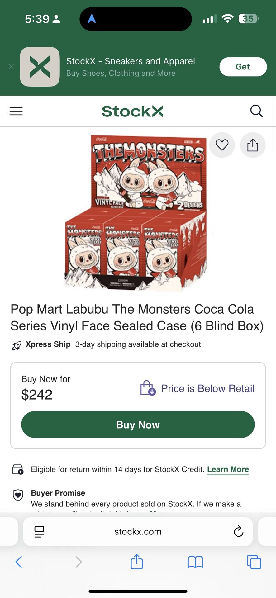 New Labubu Blind Box Of 6 - Pop Mart The Monsters Coca Cola