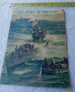 German U Boat Brochure U505 Museum  1955 Chicago