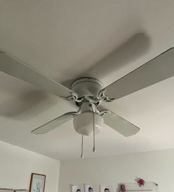 White ceiling fan 42”