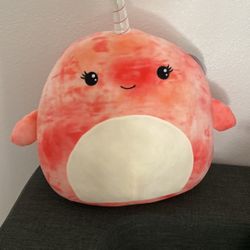 Squishmallow Amiah 20” Pink Marbled Narwhal 