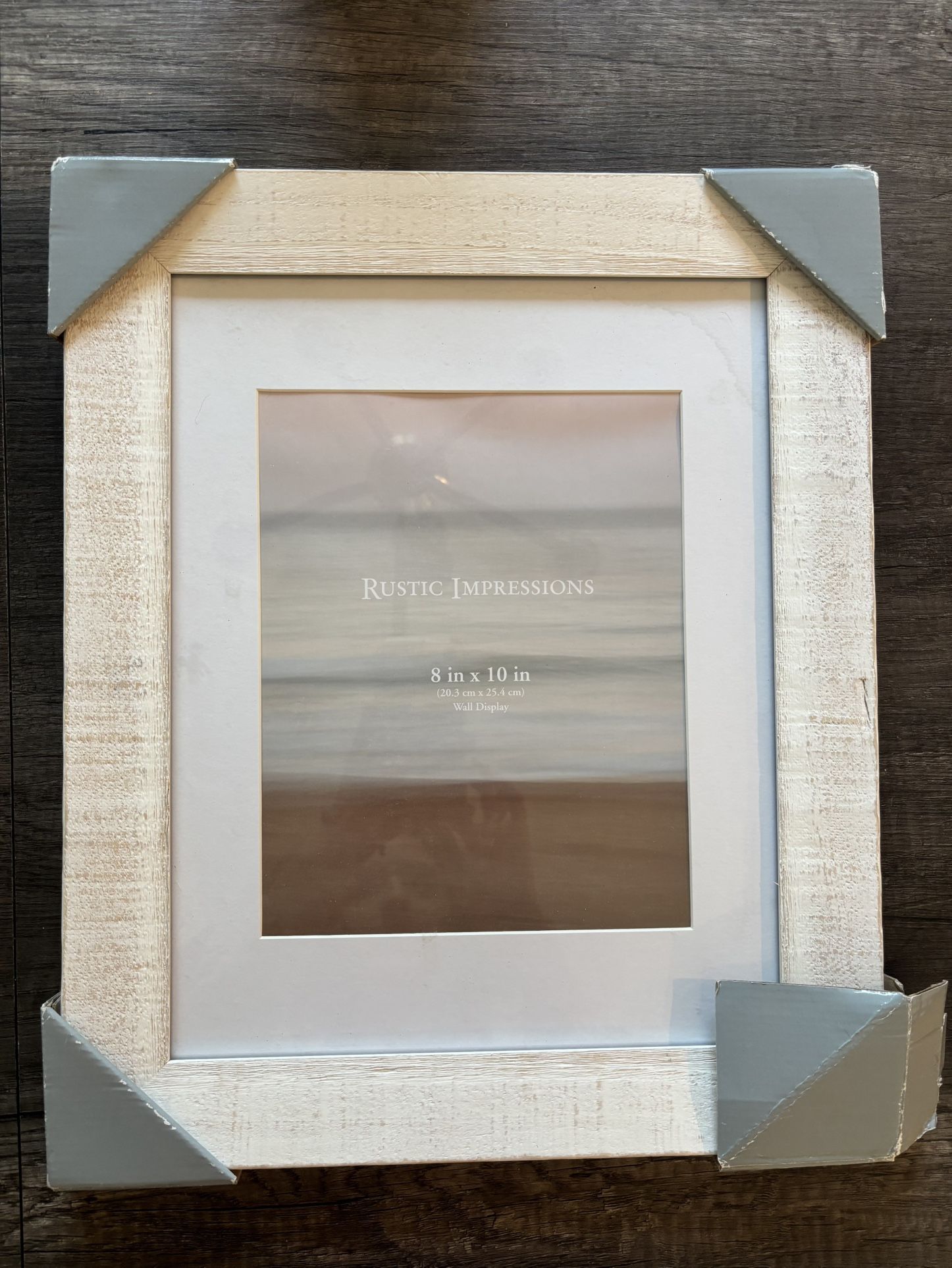 Rustic Impression 8” x 10” Photo Picture Frame Matte White