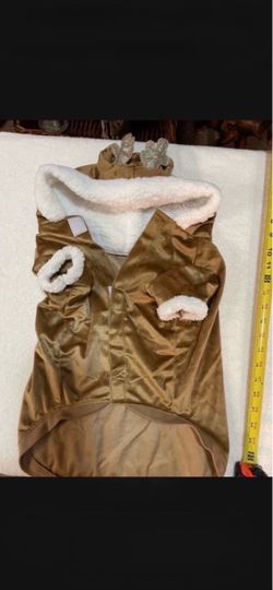 CA. REINDEER D O G OUTFIT. LARGE. WORN ONE DAY.