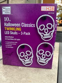 Halloween LED skulls decor