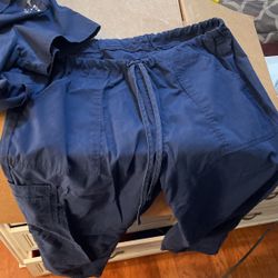 Scrubs Men / Women Pants Shirt Navy Blue 