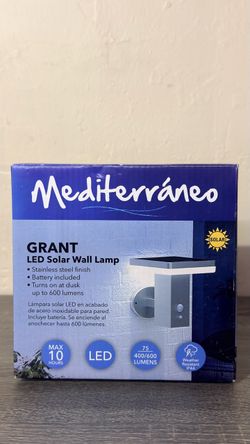 Mediterráneo Grant LED Solar Wall Lamp