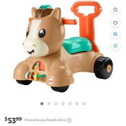 Fisher-Price Walk Bounce & Ride Pony Baby Walker 