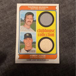 Thurman Munson & Aaron Judge Clubhouse Collection 
