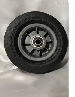 Tires 8 Inch Wide and 2 Inches , Axle half an inch,  Hand Truck & Cart Wheels. Can Hold Up To 1,000 Pounds. Solid Rubber. $10 EACH