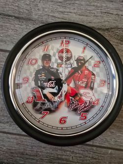 Vintage Dale Earnhardt senior and Jr signed