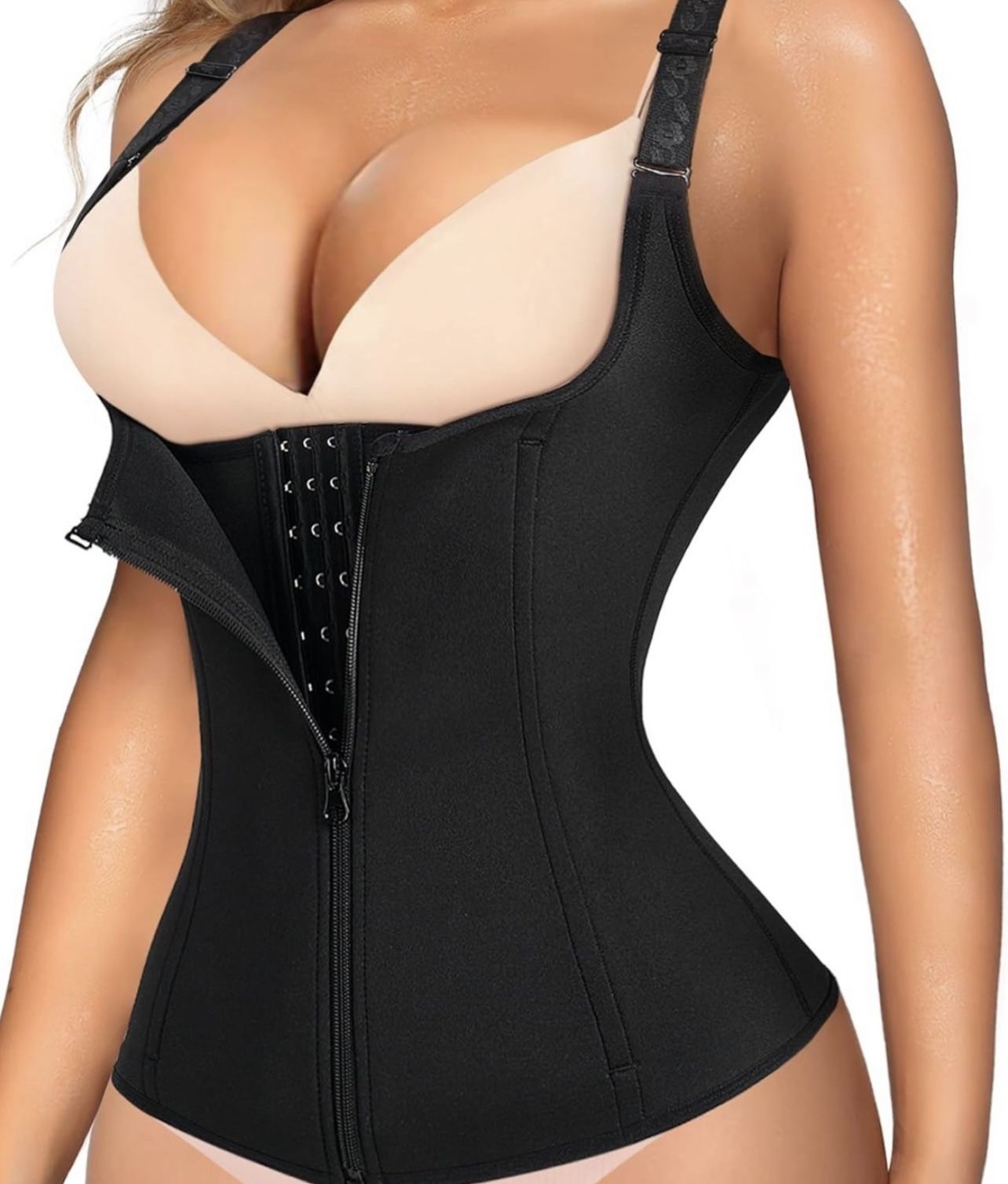 Waist Trainer Corset for Women Tummy Control Sport Workout Body Shaper Black
