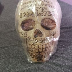 Ouija Board Skull Candle