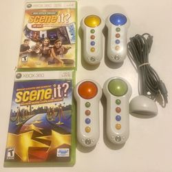 Scene It Xbox 360 W/ Controllers + 2 Games