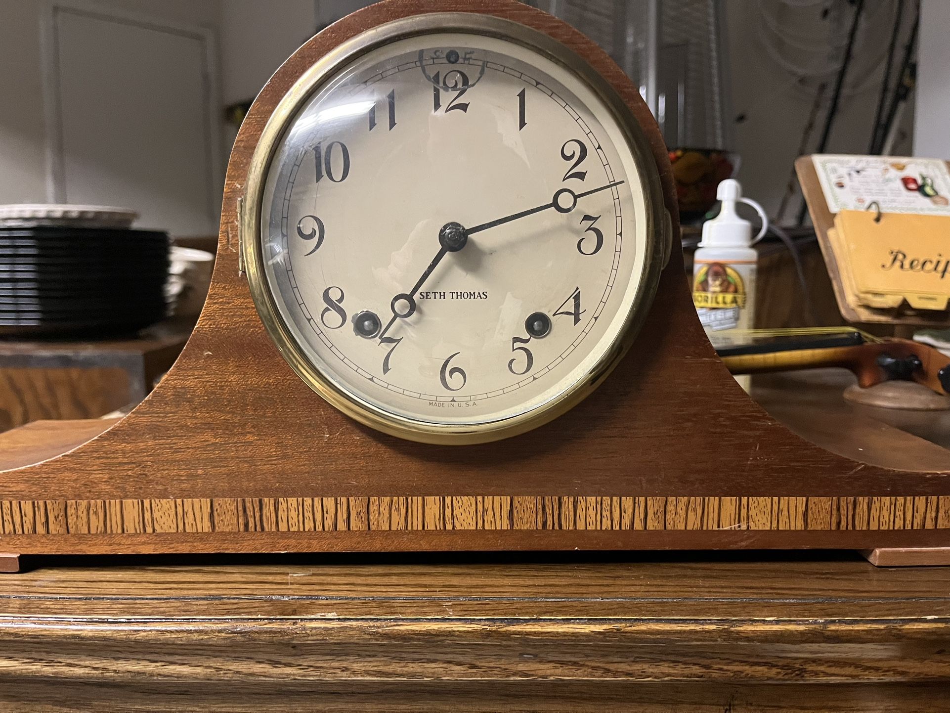 Seth Thomas “Antique Mantle Clock” Still Works Amazing- Sounds Great