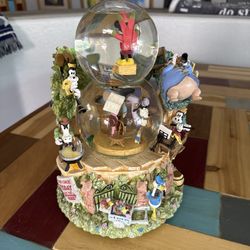 Disney Mickey Mouse Silly Symphonies Band Concert Double Snow Globe #95214