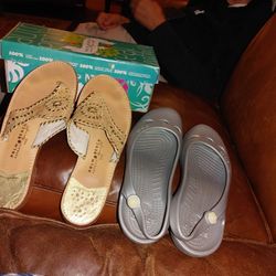 Palm Beach/Crocs/ size 11 Both for 25