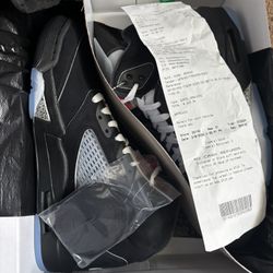 Air Jordan 5  Black Metallic Size 9 1/2