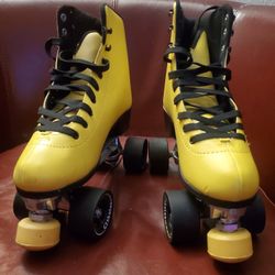 C7 Yellow Roller Skates - Womens Size 7