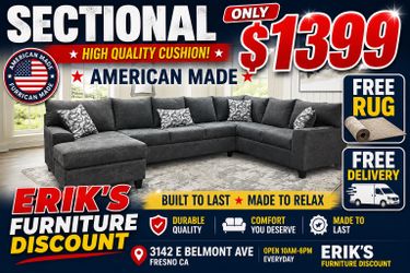 NEW SECTIONAL SOFAS VERY COMFORTABLE CUSHIONS LONG LASTING
