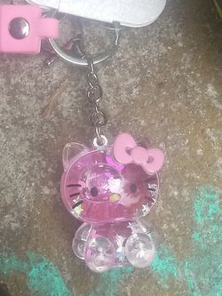 Hello kitty dangle charm keychain